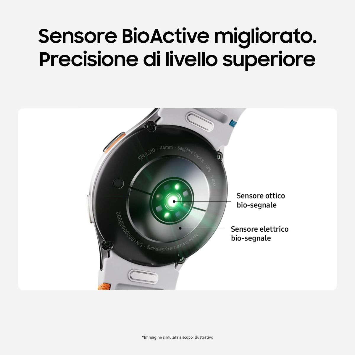 Samsung Galaxy Watch7 Smartwatch Bluetooth 44mm Display AMOLED Verde - immagine 3