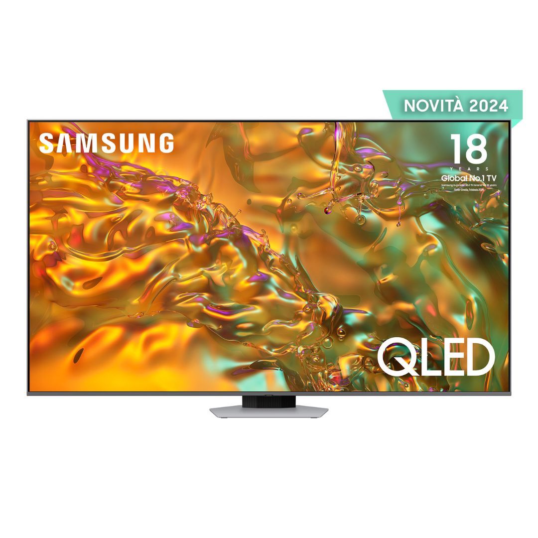 Samsung Q80D TV QLED 4K 65” QE65Q80DATXZT Smart TV Wi-Fi Eclipse Silver