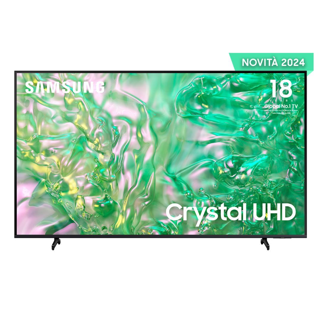 Samsung TV Crystal UHD 4K 75” UE75DU8070UXZT Smart TV Wi-Fi Black 2024