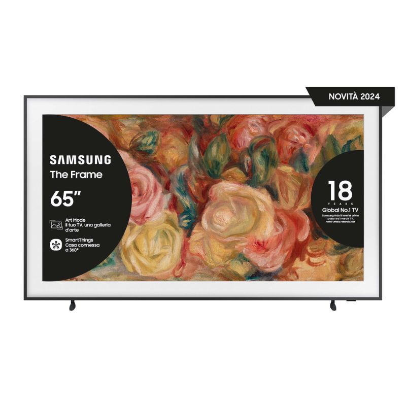 Samsung TV QLED 4K 65” QE65LS03DAUXZT Smart TV Wi-Fi Black 2024 Processore Quantum 4K